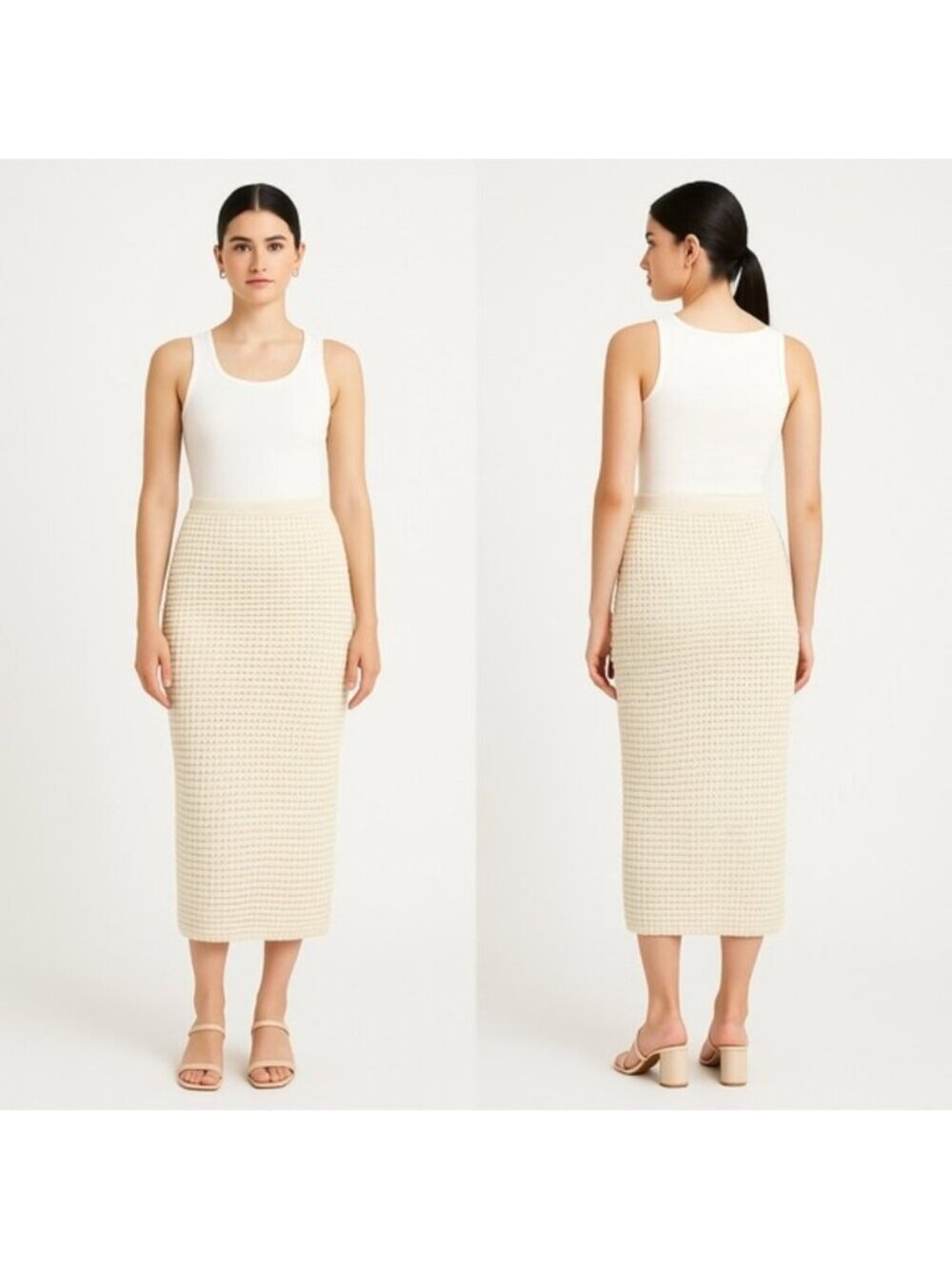 Reformation Cotton Crochet Midi Skirt